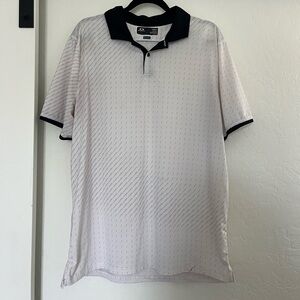 Oakley Hydrolix Mens Golf Tennis Activewear Polo XL Black White Sports Collared